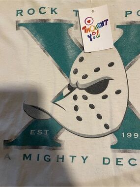 Vintage mighty ducks tee THRASHED